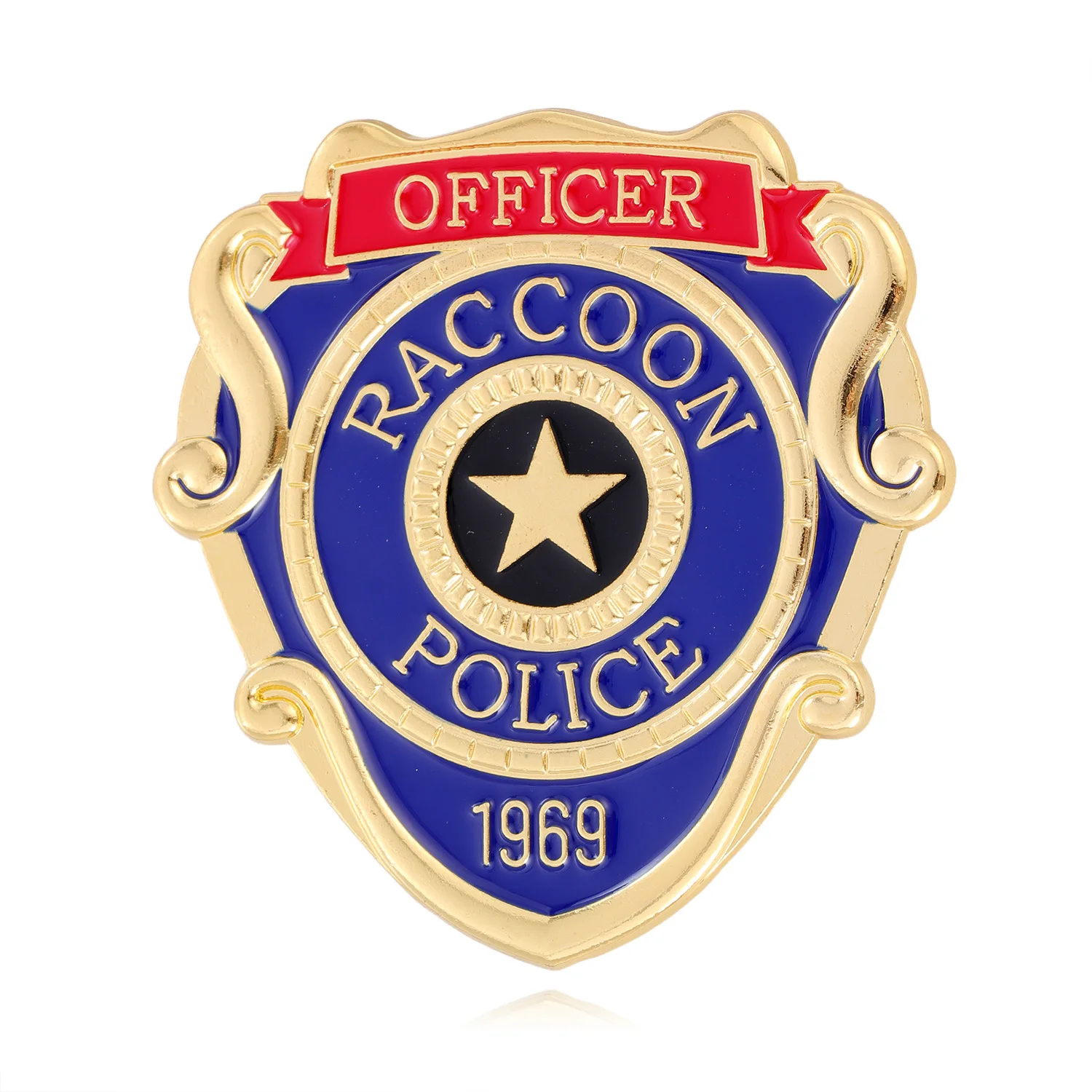 Game merchandise brooch, Resident Evil Police Department brooch, Raccoon City Detective Medal, Amazon cross-border new model