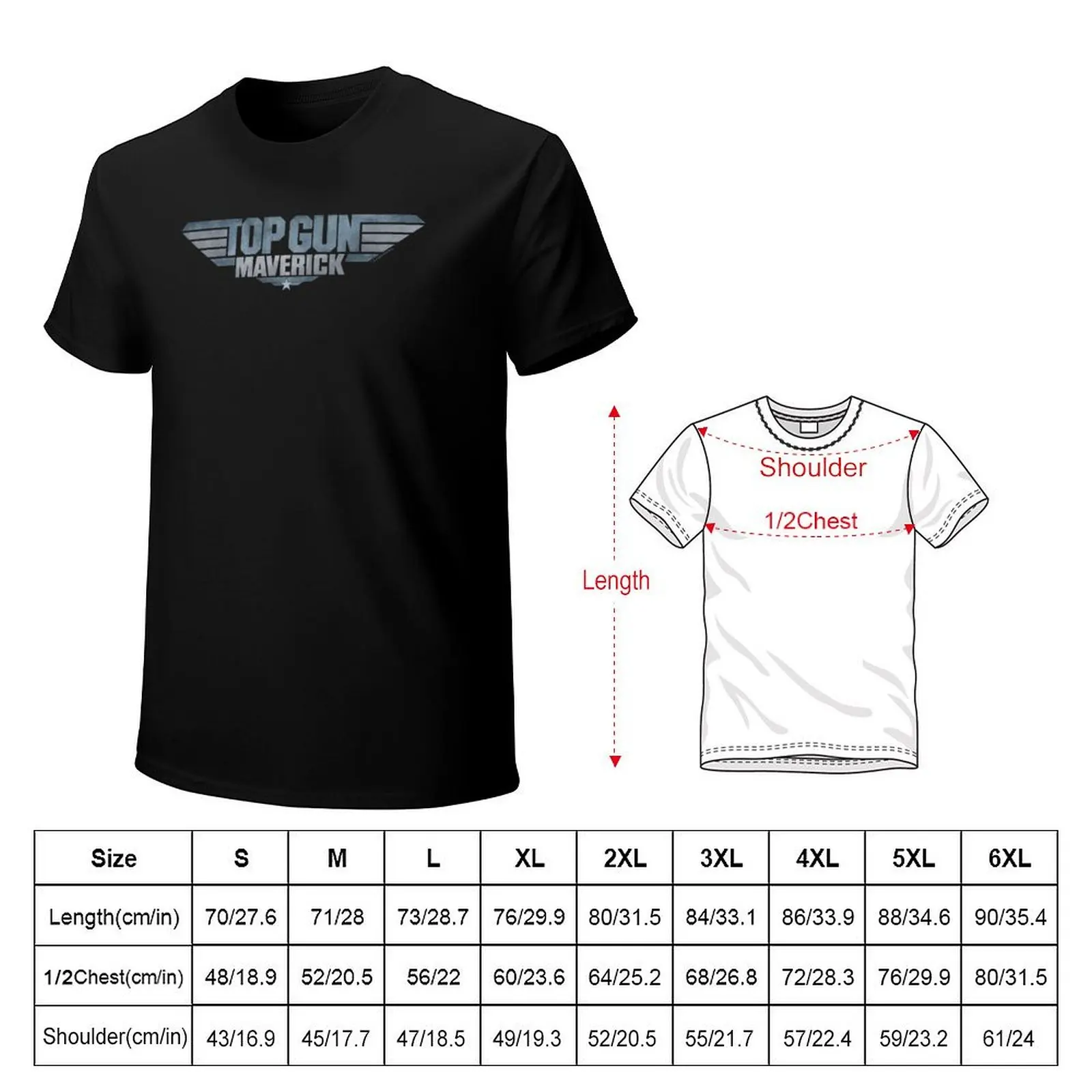 Top Gun: Maverick Simple Text Logo T-Shirt Plus Size Outdoor Casual Top