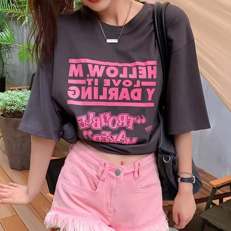 Loose High Waist Denim Shorts plus Size Women's Summer Casual Fashion Guangzhou Thirteenth Factory Premium Quality Jeans