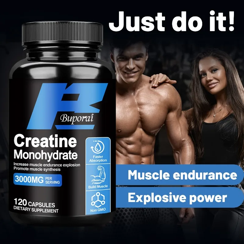 Creatine Monohydrate - Supports Muscle Recovery, Improves Energy and Endurance, Reduce Fatigue, Improve Athletic Performance