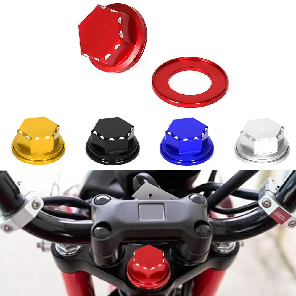 

3D CNC HEX Steering Stem Nut Cap Washer Cover For HONDA MONKEY125 MSX125 GROM 2018 2019 2020 2021 2022 2023