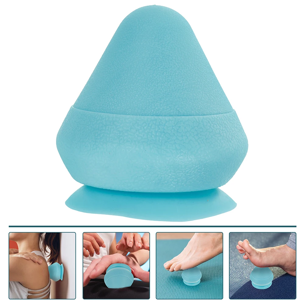 

2pcs Massage Cone Fascia Balls Suction Design Thumb Tool Back Foot Neck Muscle Relaxer Therapy Roller Wall Mounted Handheld