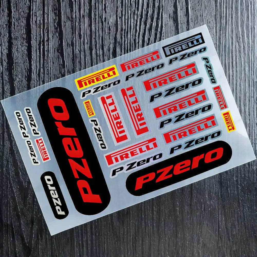 Pegatinas reflectantes para motocicleta PIRELLI, pegatinas impermeables para casco, tanque de combustible, caja de herramientas, carreras