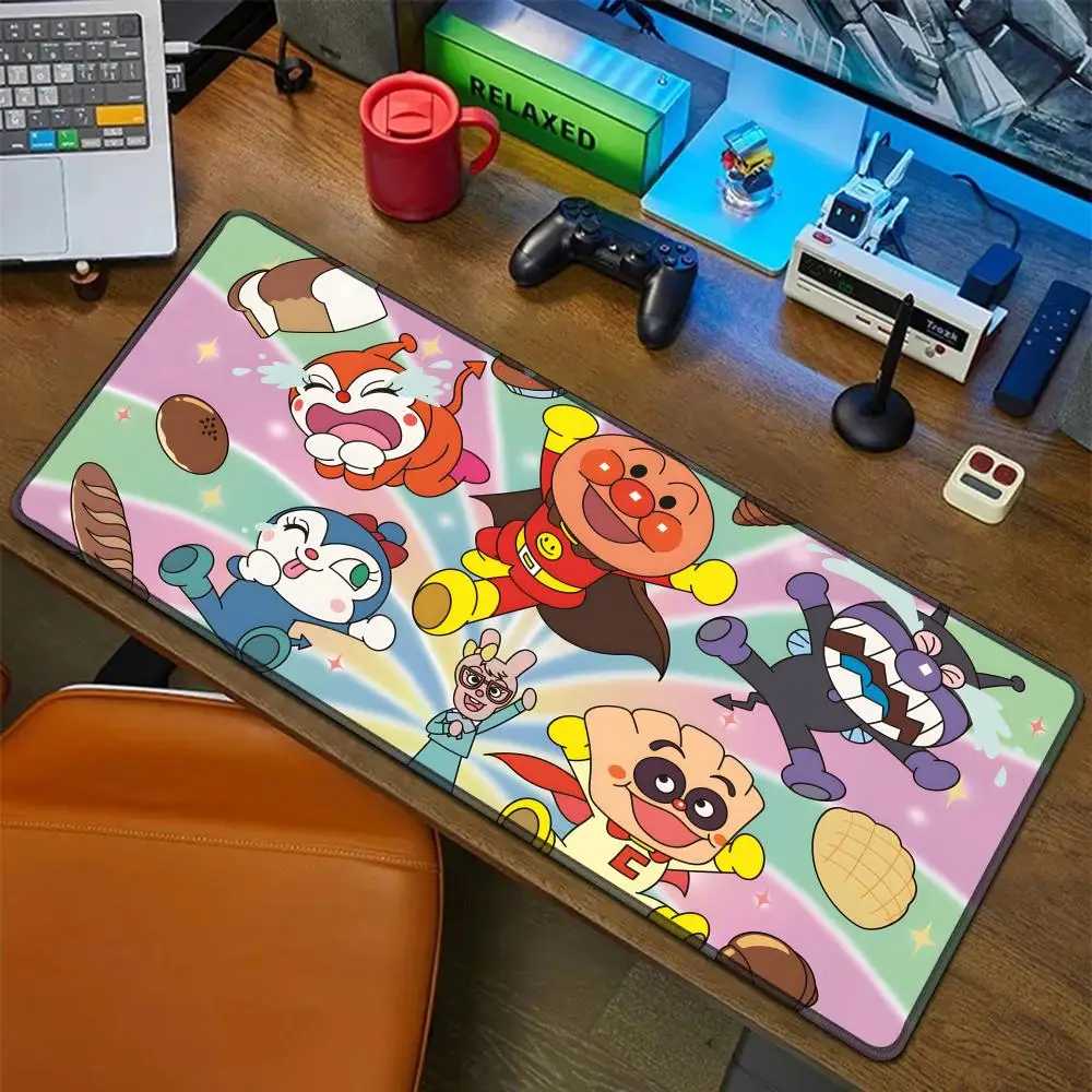 

Коврик для мыши с рисунком Анпанмана, резиновый коврик для ноутбука Xxl, коврик для мыши, ноутбук, геймер, компьютерный стол, игровые аксессуары