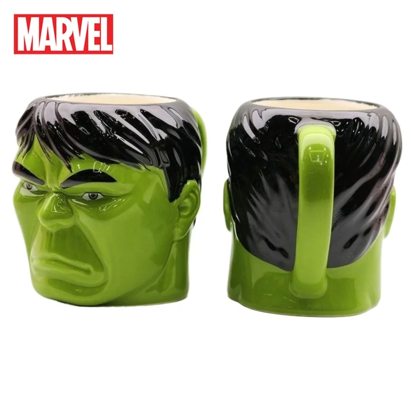 

Marvel Mug Hulk The Avengers Funny Figure Green Fist Ceramic Large Capacity Milk Coffee Cola Juice Water Cup Gift Office Home