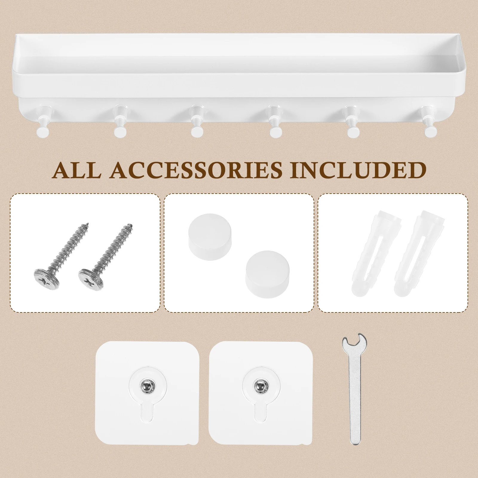 

Medal Display Hanger White Color for Sports Gymnastics Football Running Race Trophies Wall Mountable Durable Storage Rack