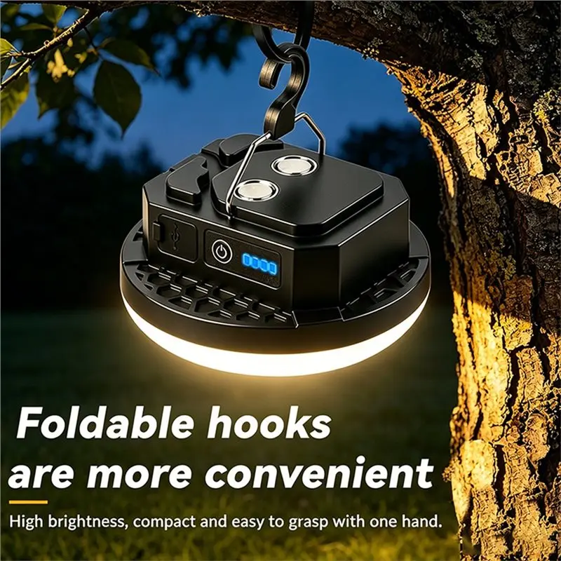 WCS-Camping Lantern, Magnetic Light Rechargeable For Emergency& Outdoor Use