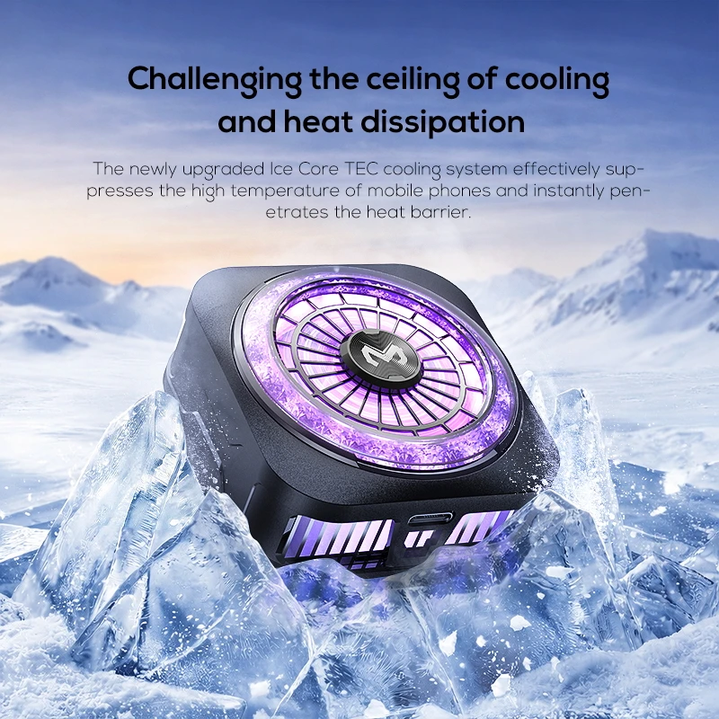 MEMO CX21 Phone Cooler 9V/2A Semiconductor Cooling Fan Radiator Silent Magnetic & Back-clip Universal for Live Streaming Gaming