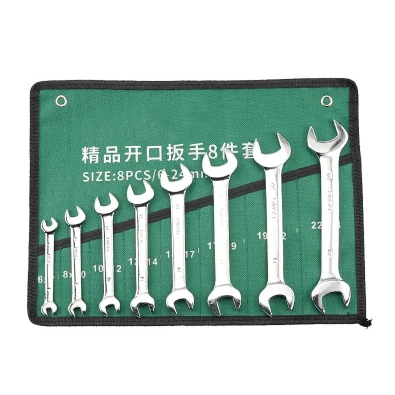 

Essential Wrench Mirror Finish Double Head Design Open End Spanner Includes Storage for Various Applications .Q0KF