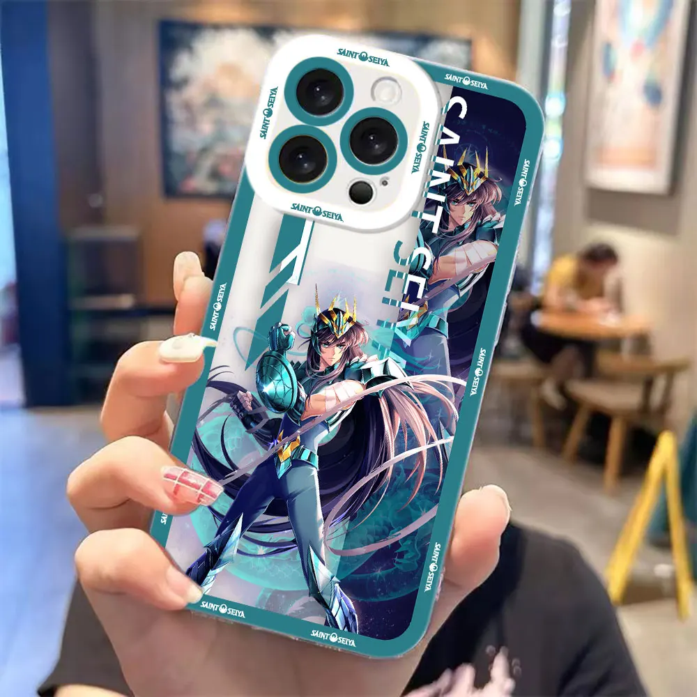 Anime Gold S-Saints Seiya Phone Case For Xiaomi POCO X7 X6 X5 X4 X3 NFC GT F3 F5 M6 M4 M3 11 11T PRO LITE NE Clear Case Shell - Image 4