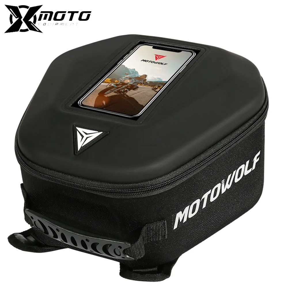 Motorbike Fuel Tank Bag Handheld Shoulder Back Waterproof Motorcycle Motorbike Rear Seat Tailgate