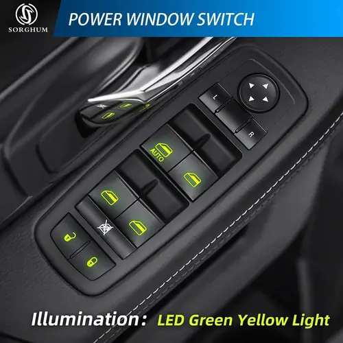 Interruptor maestro de ventanilla eléctrica compatible con 4602632 AH 2008-2012 Liberty Nitro 2009 2010 Viaje, Reemplaza 4602632 AG 4602632 AF AD