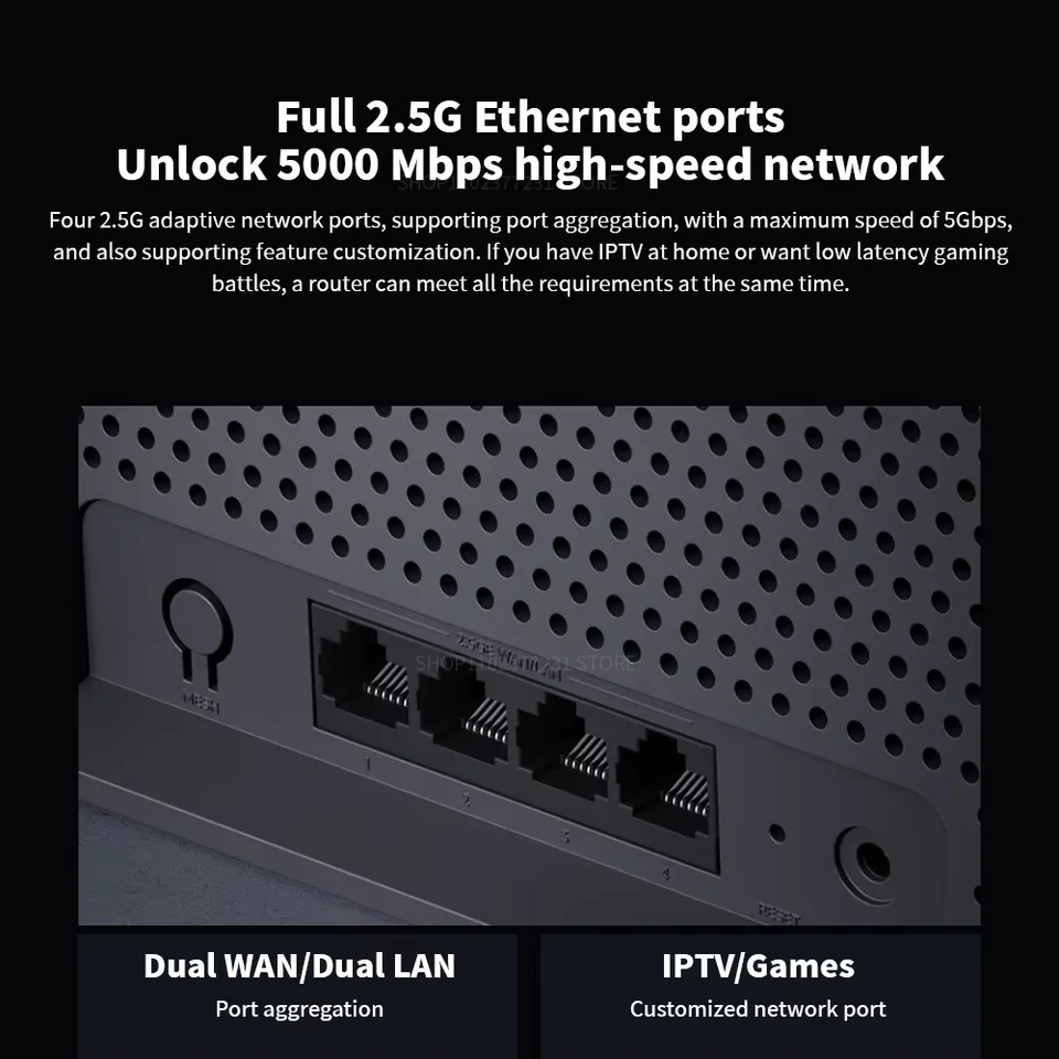 Xiaomi Router BE6500 6500Mbps 2.5G Ethernet Port Dual Frequency