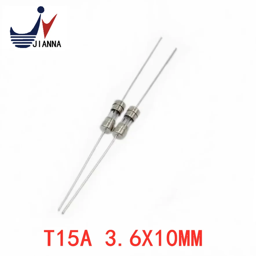 3.6MM*10MM delay slow fuse with lead glass fuse/tube 3.6X10MM T15A