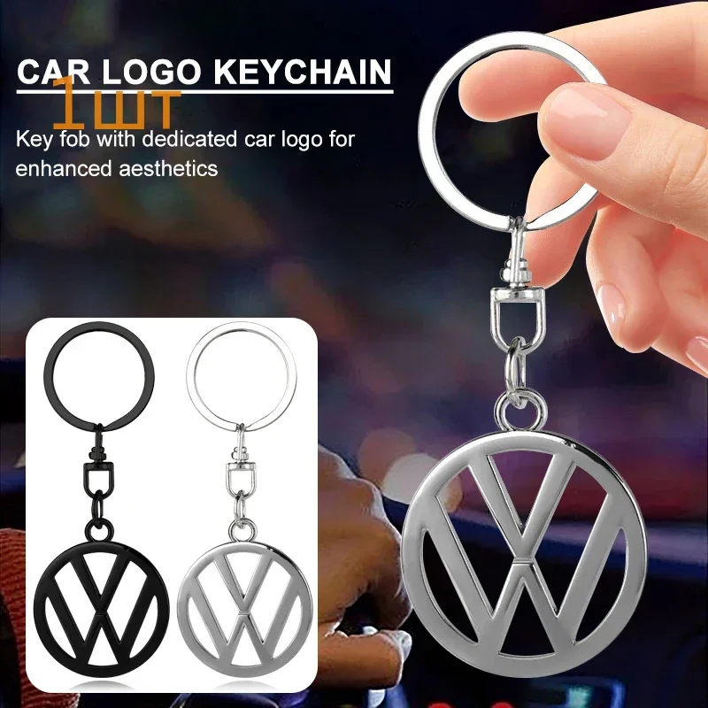 1pcs Metal Nylon Car Keychain Pendant Keychain Car Emblem For VW CC Polo Golf 4 5 6 7 MK4 MK5 MK6 MK7 Passat B6 B8 T4 T5 Tiguan
