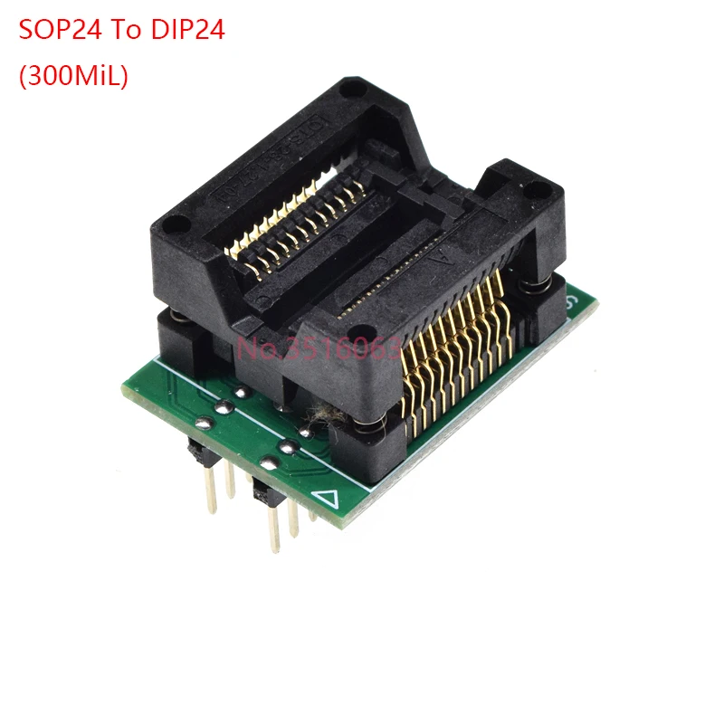 

SOIC24 SOP24 TO DIP24 SOIC 24 programmer adapter socket Body Width 7.5MM 300MIL IC SOCKET CONVERTER test chip