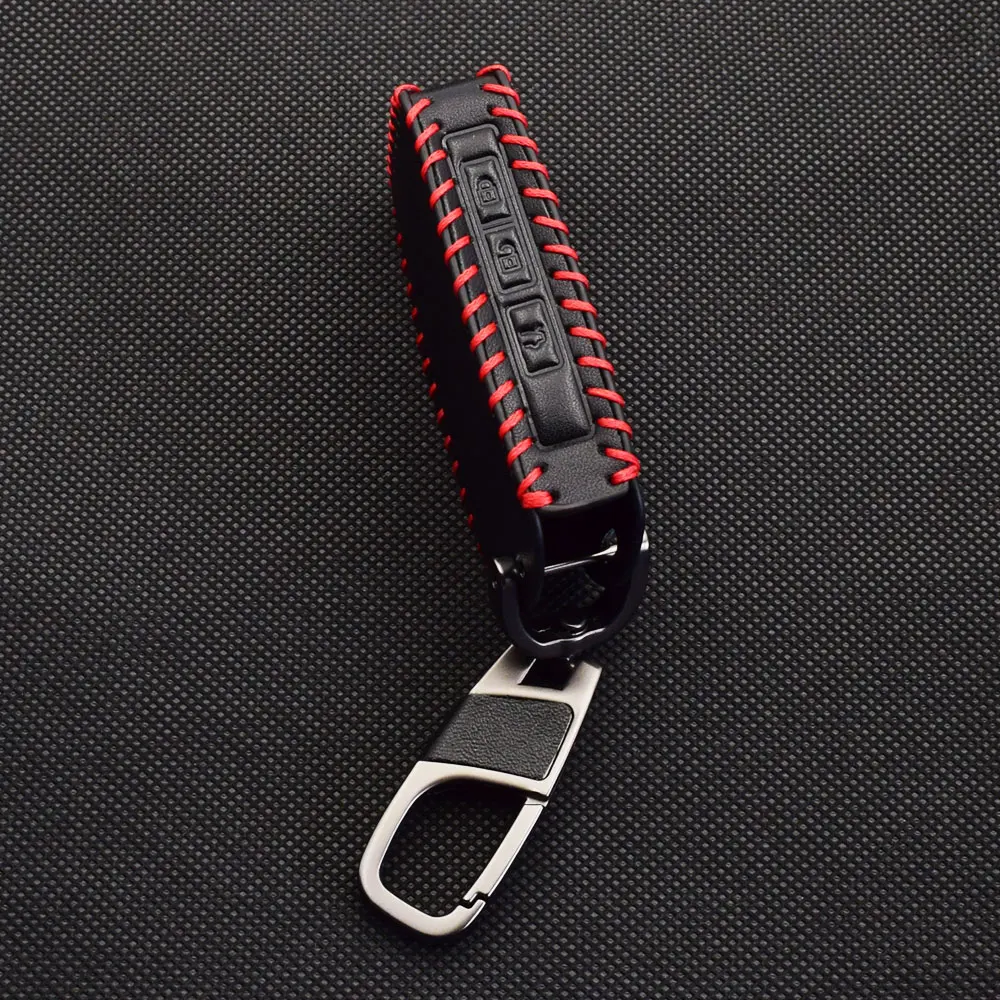 Leder Auto Schlüssel Fall Smart Keyless Fernbedienung Anhänger Protector Abdeckung Keychain Für Mazda 3 CX-9 CX-5 CX-30 2020 2021 MX-5 2022 – Detail 5