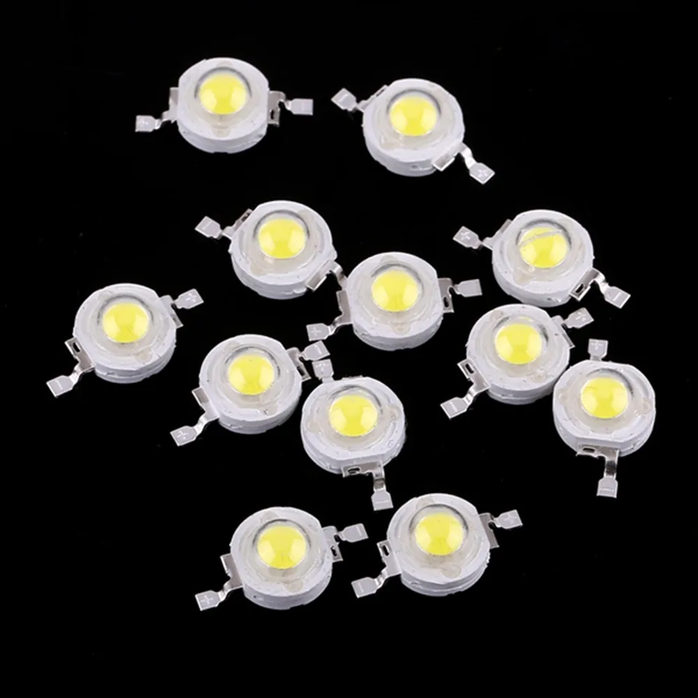 50PCS Easy 1W High Power High Power LED Beads 110LM/W Aluminum LED Chips SMD LED Chip Bulb Downlight