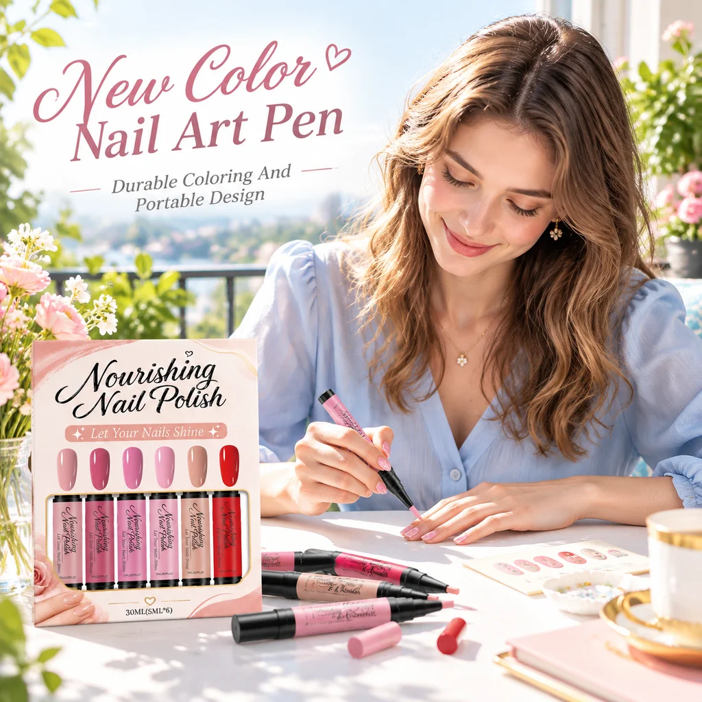 New Nail Art Pen Set Diy Drawing Keep Shiny Colorful For Kids Adults Waterproof Art Nail Design Line Salon Nail Painting Pen Kit