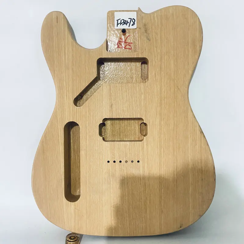 FB478  Left Hand Solid Ash Wood Tele Electric Guitar Body for TL Guitar Replace  DIY Guitar Parts  String Through