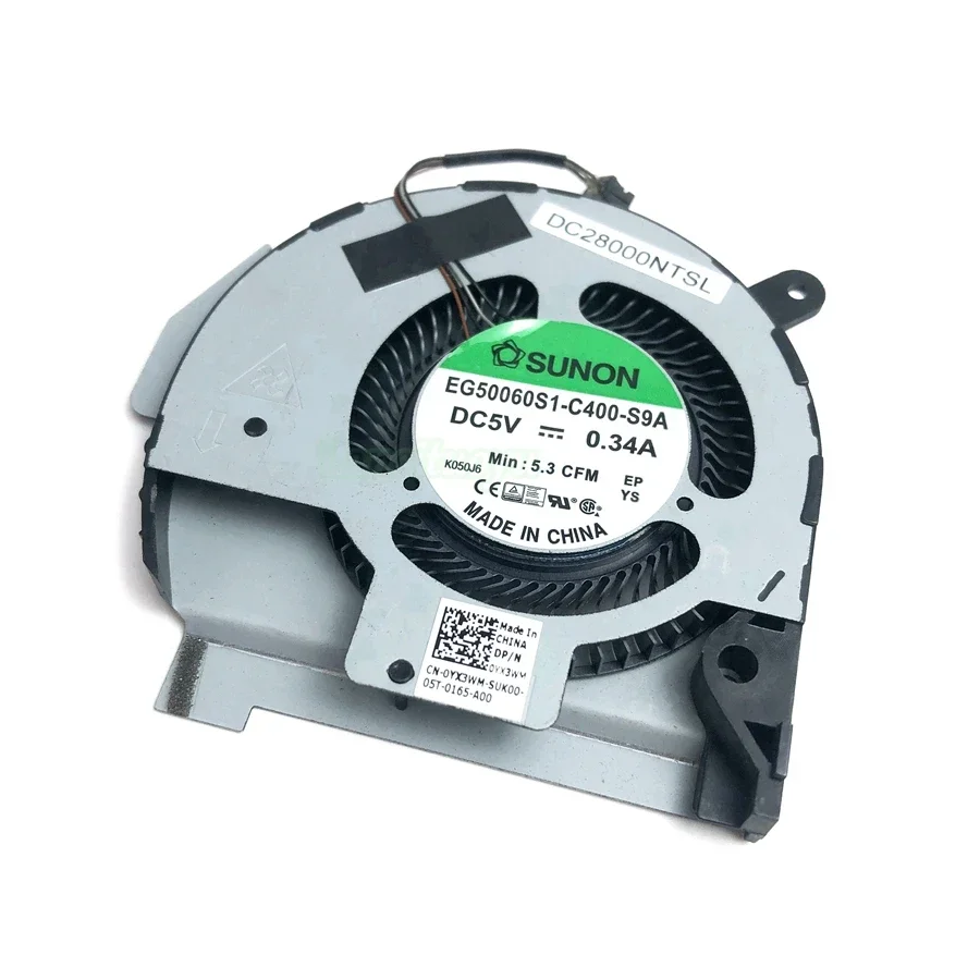 Nuevo ventilador de refrigeración de CPU para ordenador portátil para Dell Latitude 14 5411 Cooler EG50060S1-C400-S9A 0F3TXM 4 pines