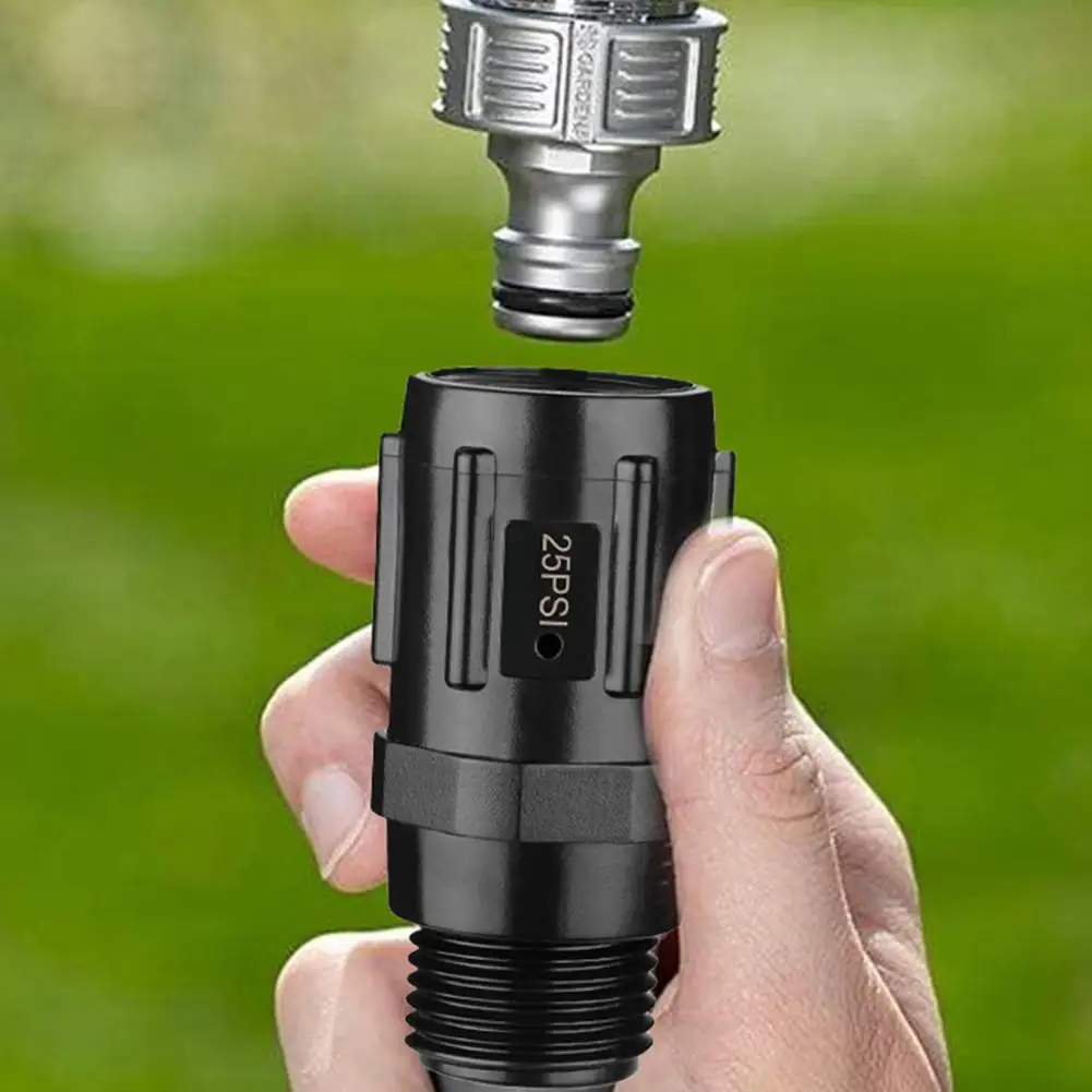 Garden Supplies 25 Psi Water Pressure Regulator Valve Low Flow Pressure Reducer for Drip Irrigation 3/4 Fht × Mht Garden Supply