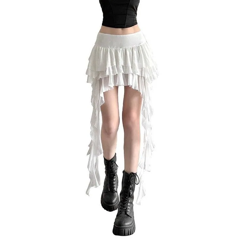 

Fashionable Short Half Skirt for Women Casual Irregular Design Versatile Stylish Summer New Arrival mid Waist Other Material