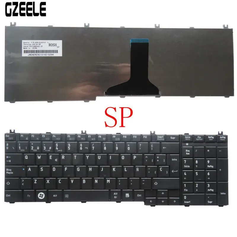 Teclado para toshiba Satellite C660, C650, C655, C655D, C670, L670, L770, L675, L750, L755, L650, L655, L775D, L775, RU/FR/SP/PO/UK/AR