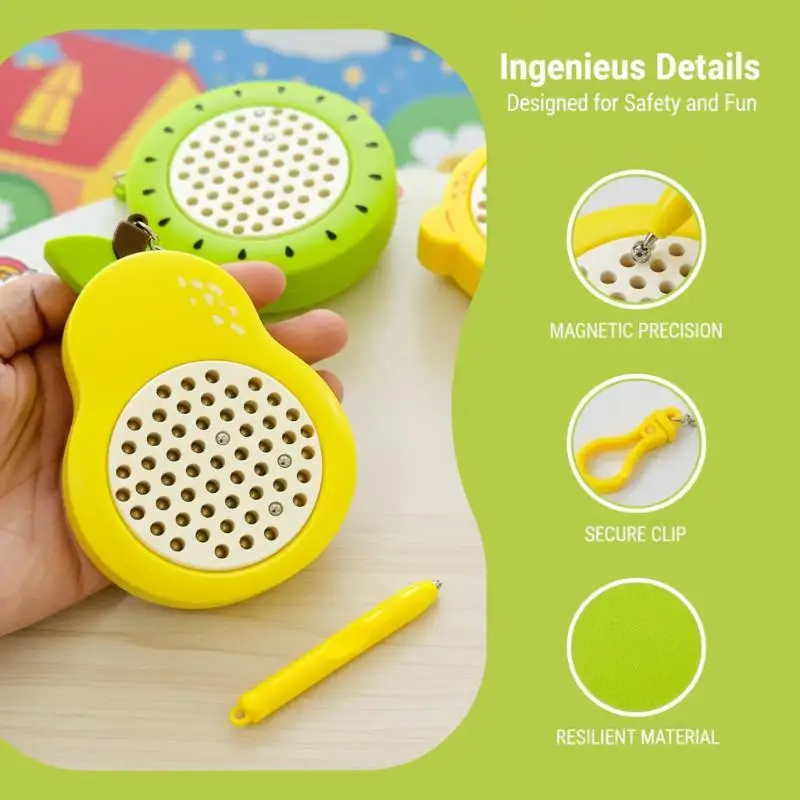 Magnet Ball Drawing Board Kids Magnet Tablet Sketch Pad With Magnetic Stylus Montessori Education Travel Toy