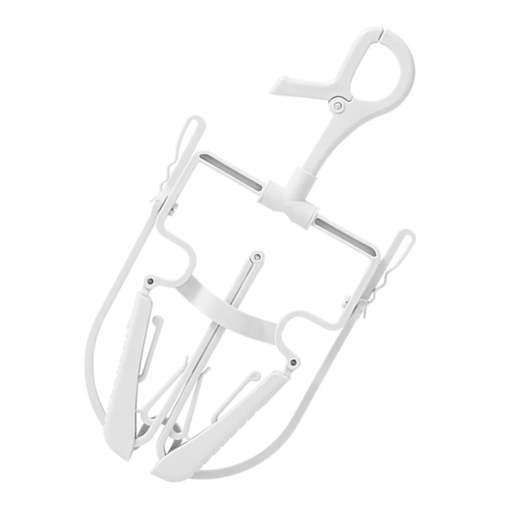 

Premium Foldable Hoodie Hanger Anti-Slip Heavy Duty Stretchable Plastic Clothes Hanger For Home Drying Hooded Sweatshirts