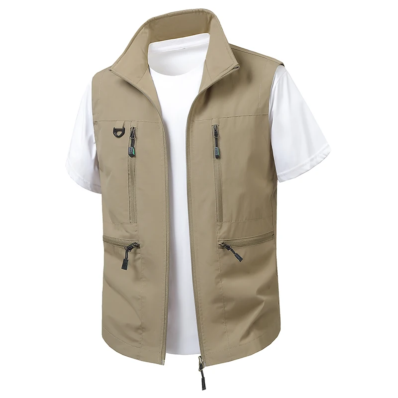 

Classic Fishing Vest Men's Spring Summer Male Multi-Pocket Sleeveless Work Jacket Outdoor Travel Mountaineering Coat Clothing