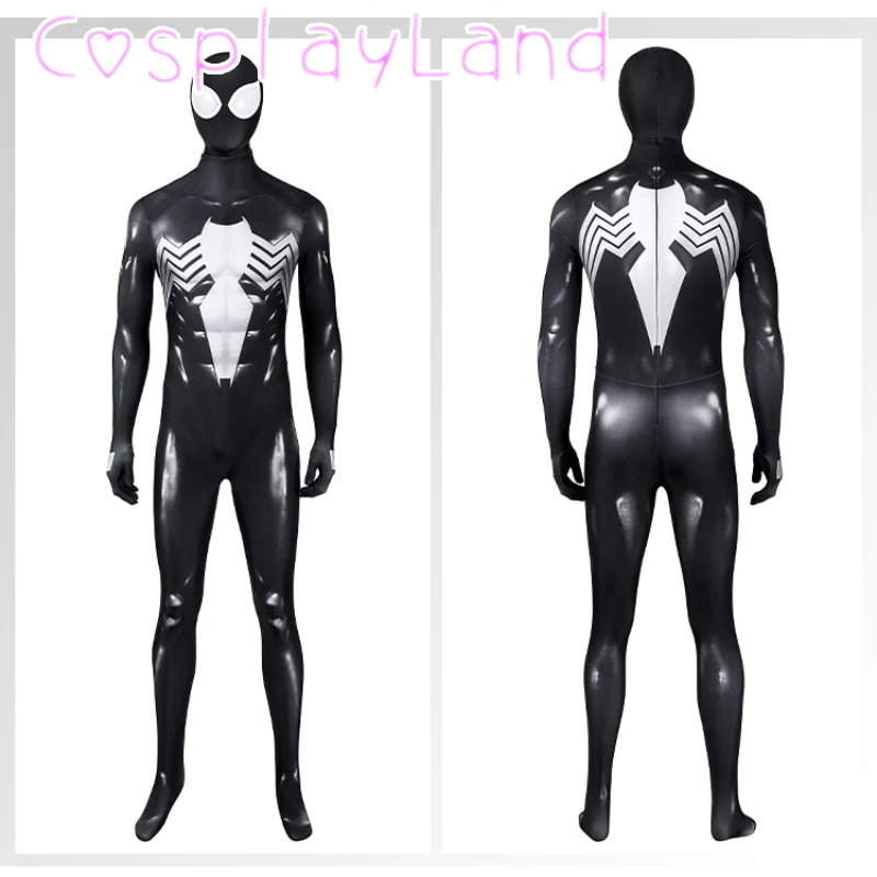 

Peter Superhero Man Jumpsuit Parker Cosplay Costume Christmas Halloween Costumes Comic Con Suit Print Black Zentai Bodysuit