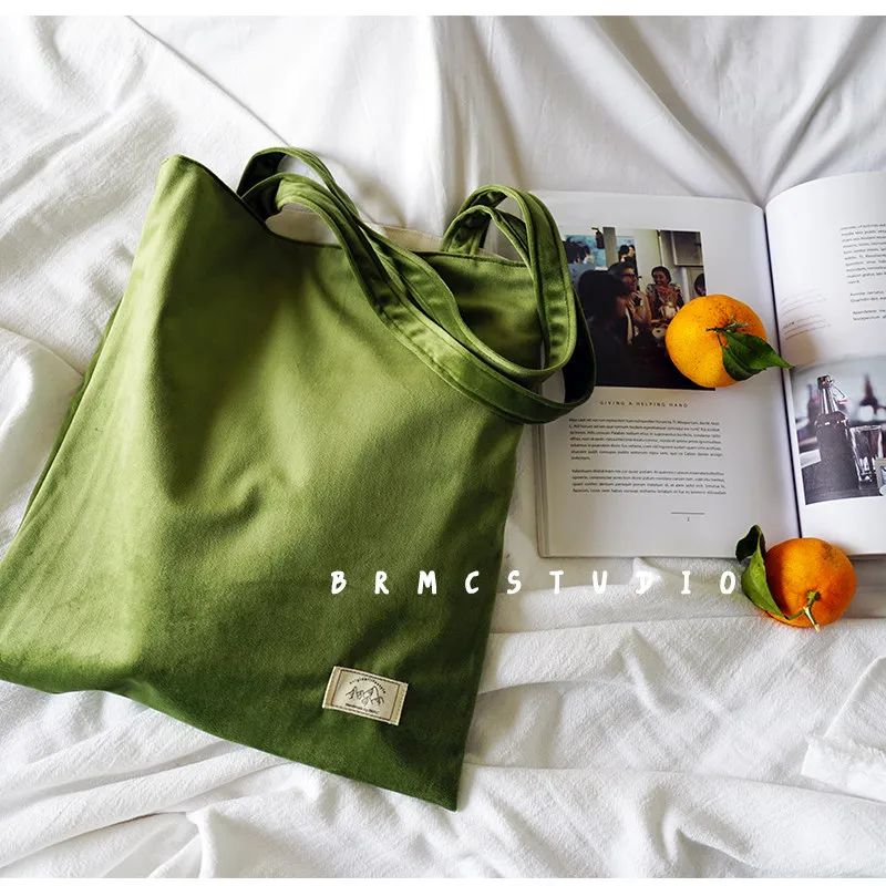 Women's Olive Green Velvet Tote Bag Casual Large Capacity Shoulder Bag for Daily Commute Shopping Travel