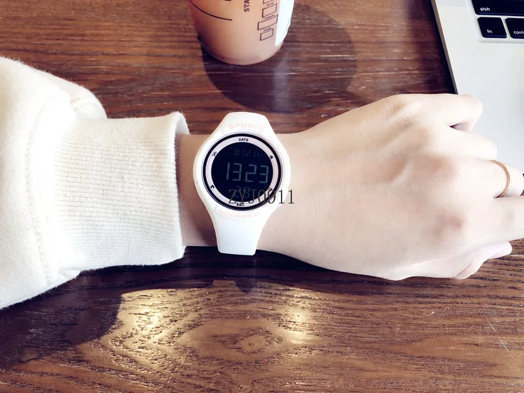 전자 시계 자동 진동 알람 시계 모닝콜 장치 커플 블랙 기술 스포츠 팔찌