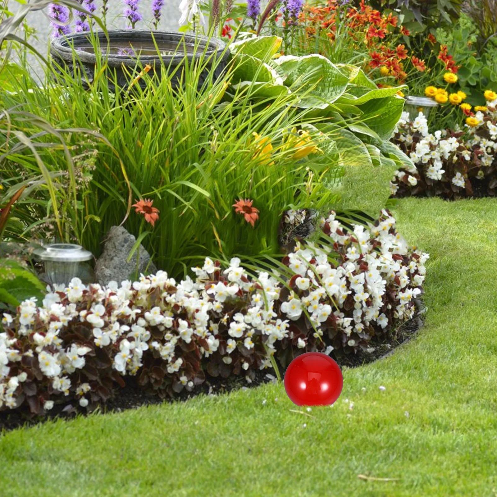 

Polished Stainless Steel Garden Reflective Ball 120mm Compact Decorative Gazing Globe for Yard Gazing Globe Lawn Garden Ball