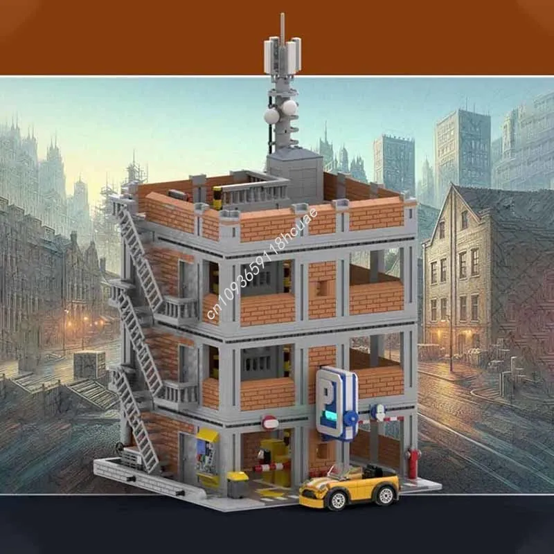 

2685pcs MOC Modular Parking Deck Building Model blocks Education Assemble Birthday Kids Brick Architecture toys Christmas gifts