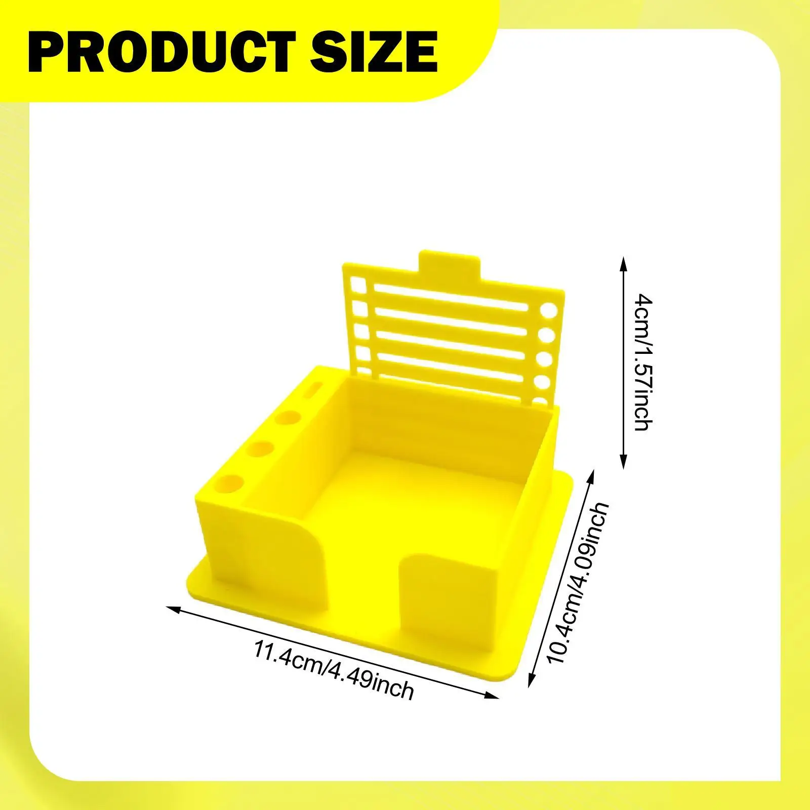 Sticky Note Holder Compact Note Pad Holder Reusable Memo Pad Organizer Sticky Note Stencil for Home Office Supplies Workers Desk