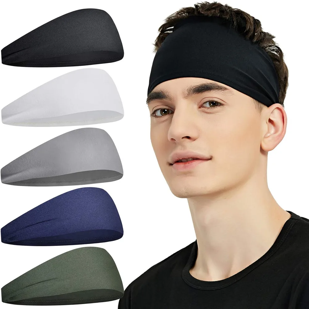 

Sports Headbands for Men Moisture Wicking Workout Headband Sweatband Headbands Hairband for Women and Men