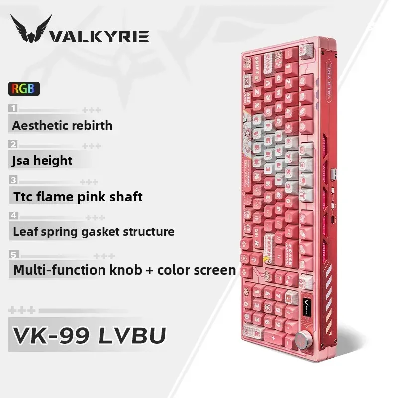VALKYRIE VK99 Mechanical Keyboard with Multi Functional Metal Knob