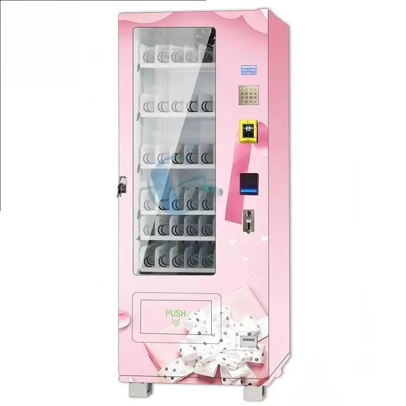 24 Hour Automatic Coin And Cash Vending Machine With Cooling System Large Capacity For Schools Offices And Public Parks