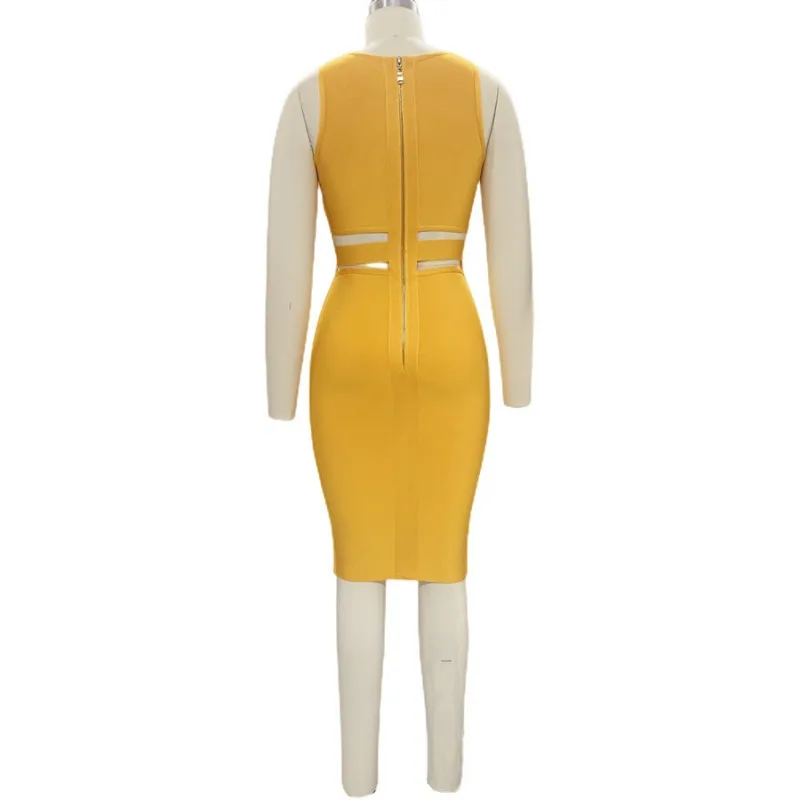 Elegante Abito Midi Arancione con Vita Scavata, Senza Maniche, Spalle Scoperte, Aderente per Spiaggia, Vacanze, Appuntamenti Casual e Uso Quotidiano