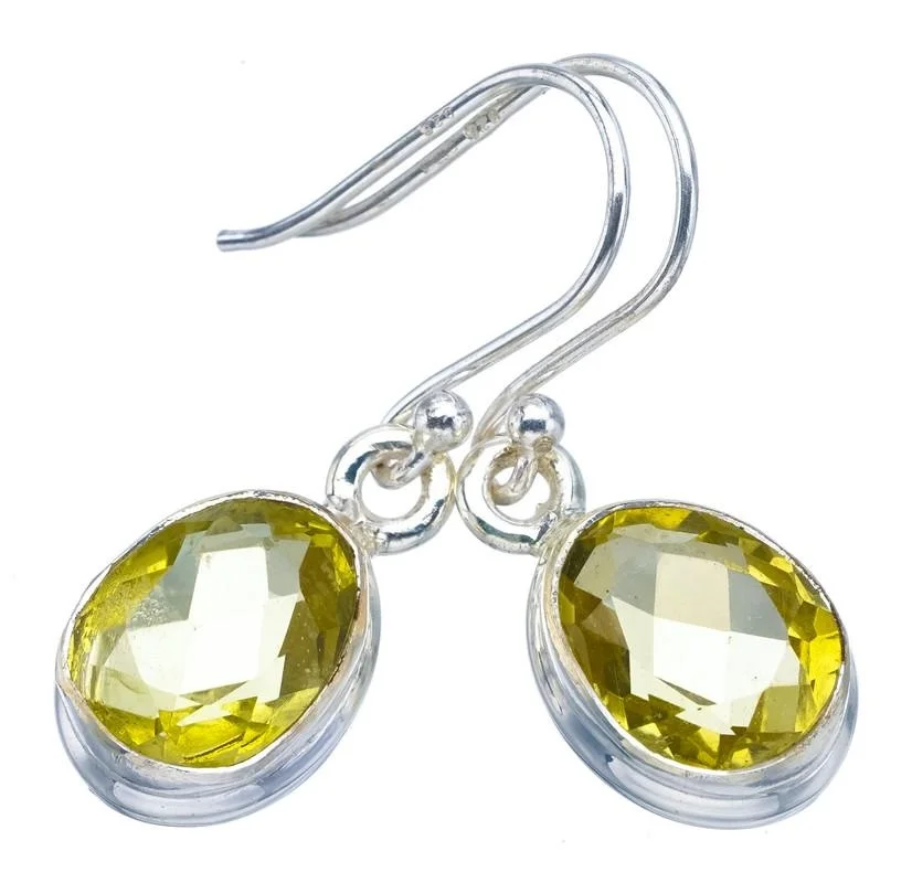 

Серьги ручной работы из серебра 1,25 пробы с цитрином StarGems F6204
