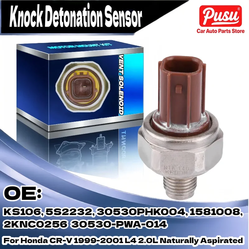 

Knock Detonation Sensor for Honda CR-V 1999-2001 L4 2.0L Naturally Aspirated 30530-PWA-014 30530PHK004 1581008 2KNC0256