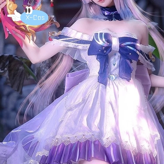 Genshin تأثير Fanart Kokomi فستان ملاك للنساء والفتيات ، حصري تأثيري زي ، حفلة عيد الهالوين ، عيد الميلاد