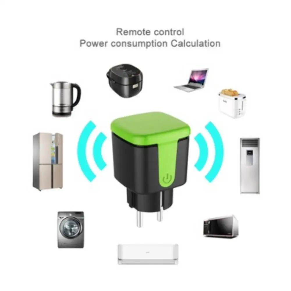 Outdoor Waterproof Tuya Smart Plug Power Energy Monitoring Timer Wifi Socket SmartLife App Remote Voice Control For Alexa Google