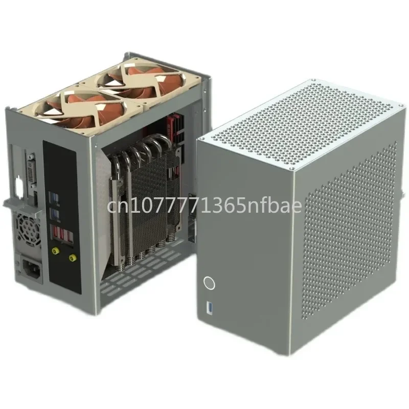 Half-height Knife Card Case Version V3\\ 4.3L Volume All Aluminum 1U ZS-A4DC/ITX