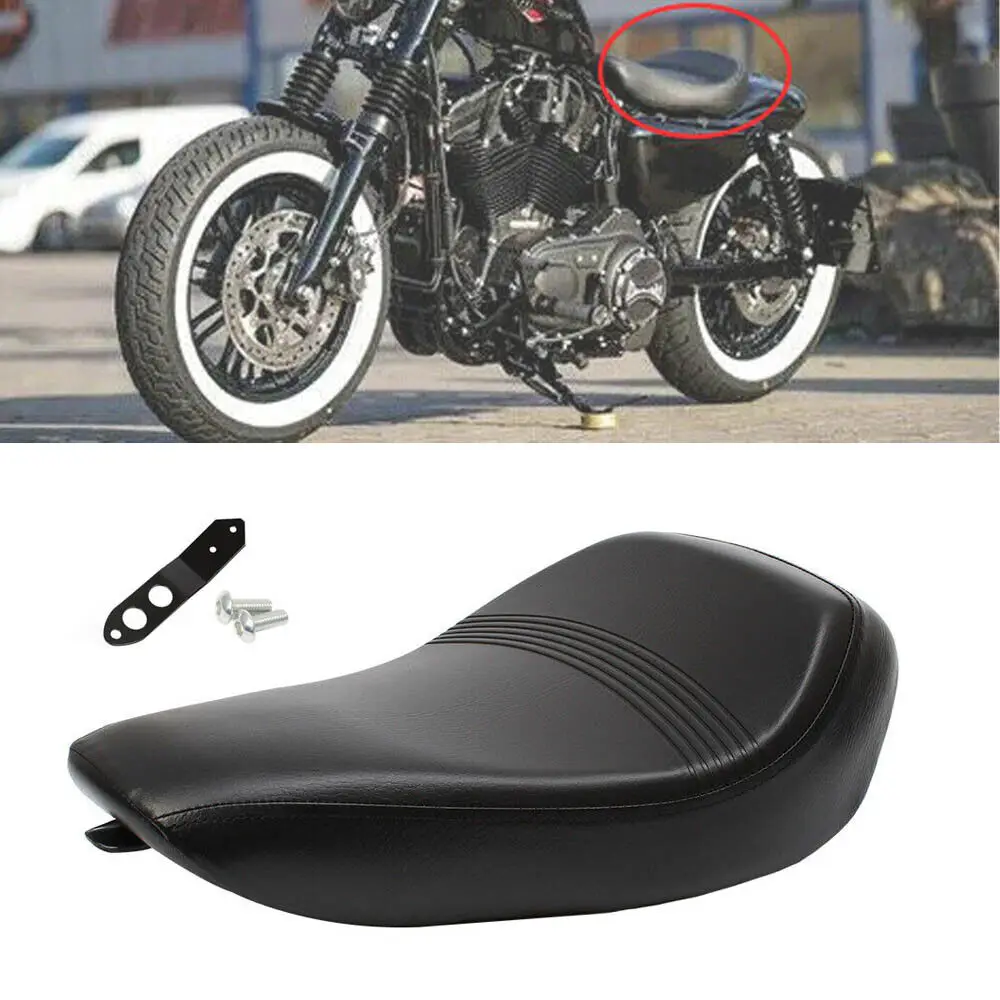 

Motorcycle Black Front Rider Driver Solo Seat For Harley Sportster XL 1200 883 72 Forty Eight 2016-2021 2020 2019 2018 2017