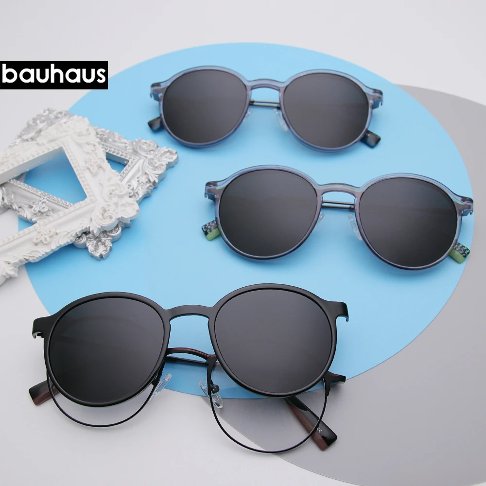 X203 Fashion Comfortable Magnet Eyeglasses Vintage Eyewear Prescription Glasses Frame For Men Women