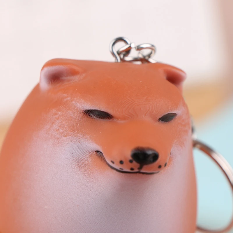 New Cute Dog Egg Keychain Creative Cute and Funny Dog Toy Decoration Keyring Car Phone Bag Pendant Gift Ornament Llaveros 키링