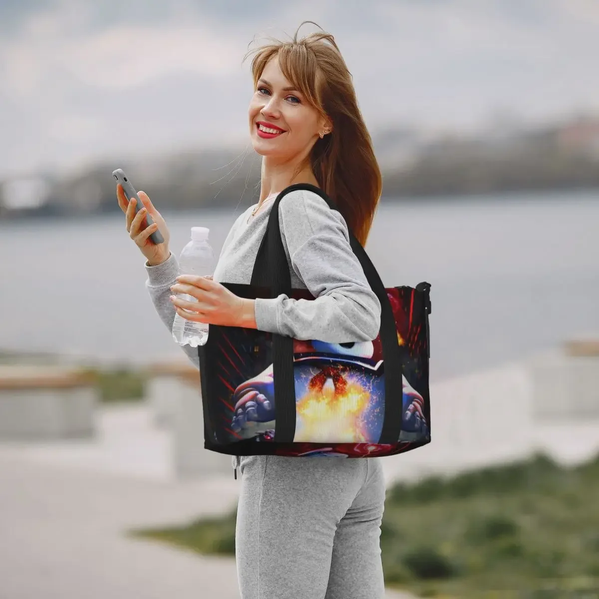 مخصص كبير Ghostbusters Afterlife عيد ميلاد حمل حقيبة للنساء خارق كوميديا فيلم الكتف التسوق رياضة الشاطئ حقيبة سفر